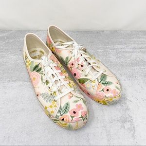 Rifle Paper Co. X Keds Leather Lace Up Sneaker 11